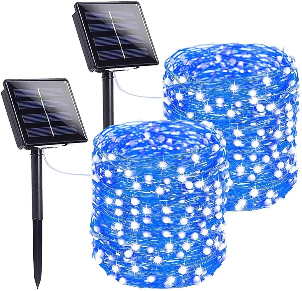 Solar String Light Led Lights Waterproof Copper Wire Fairy Outdoor Garden Party - Image 5