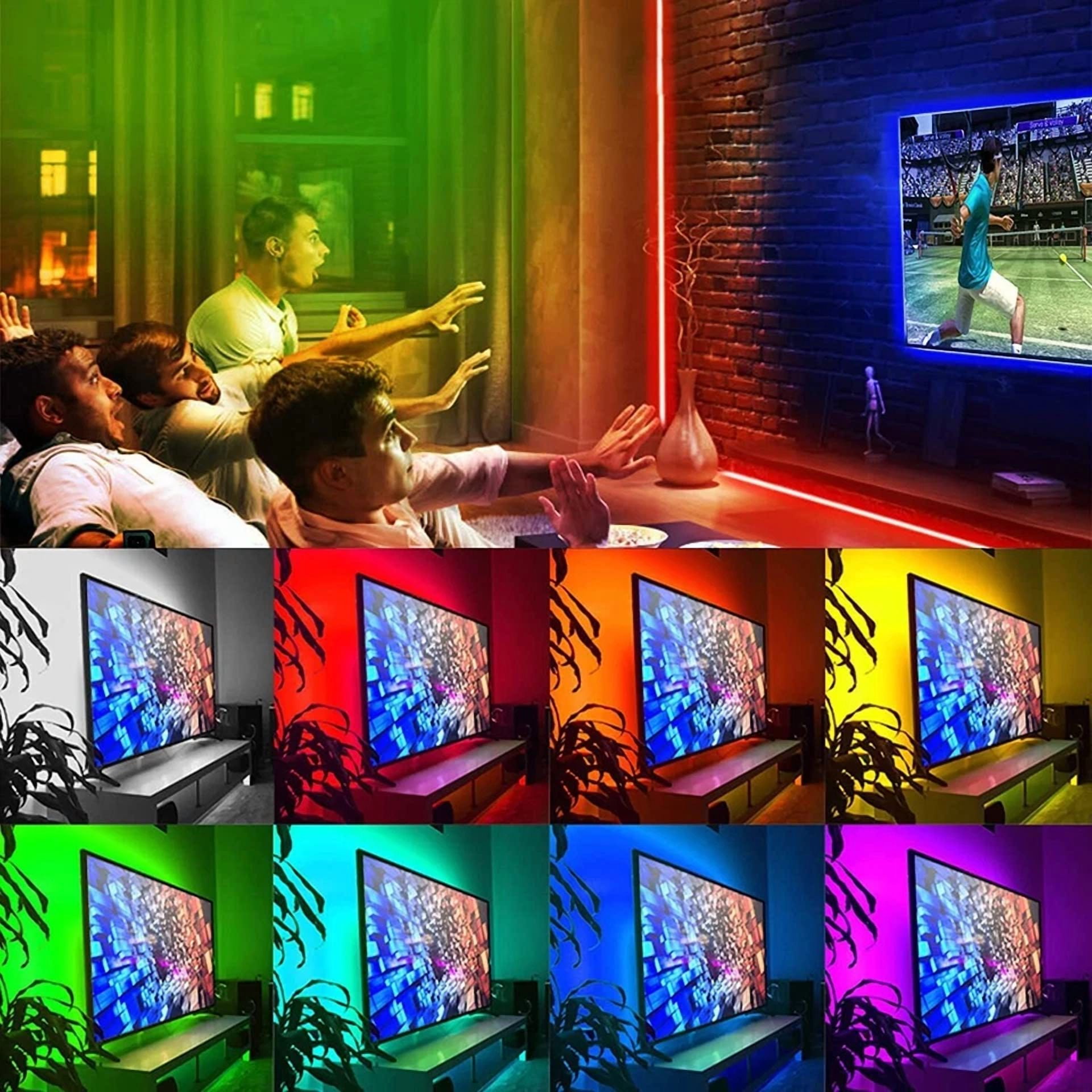 50Ft Multicolor Led Strip Lights Remote Control Rgb For Bedroom Party Home - Image 5