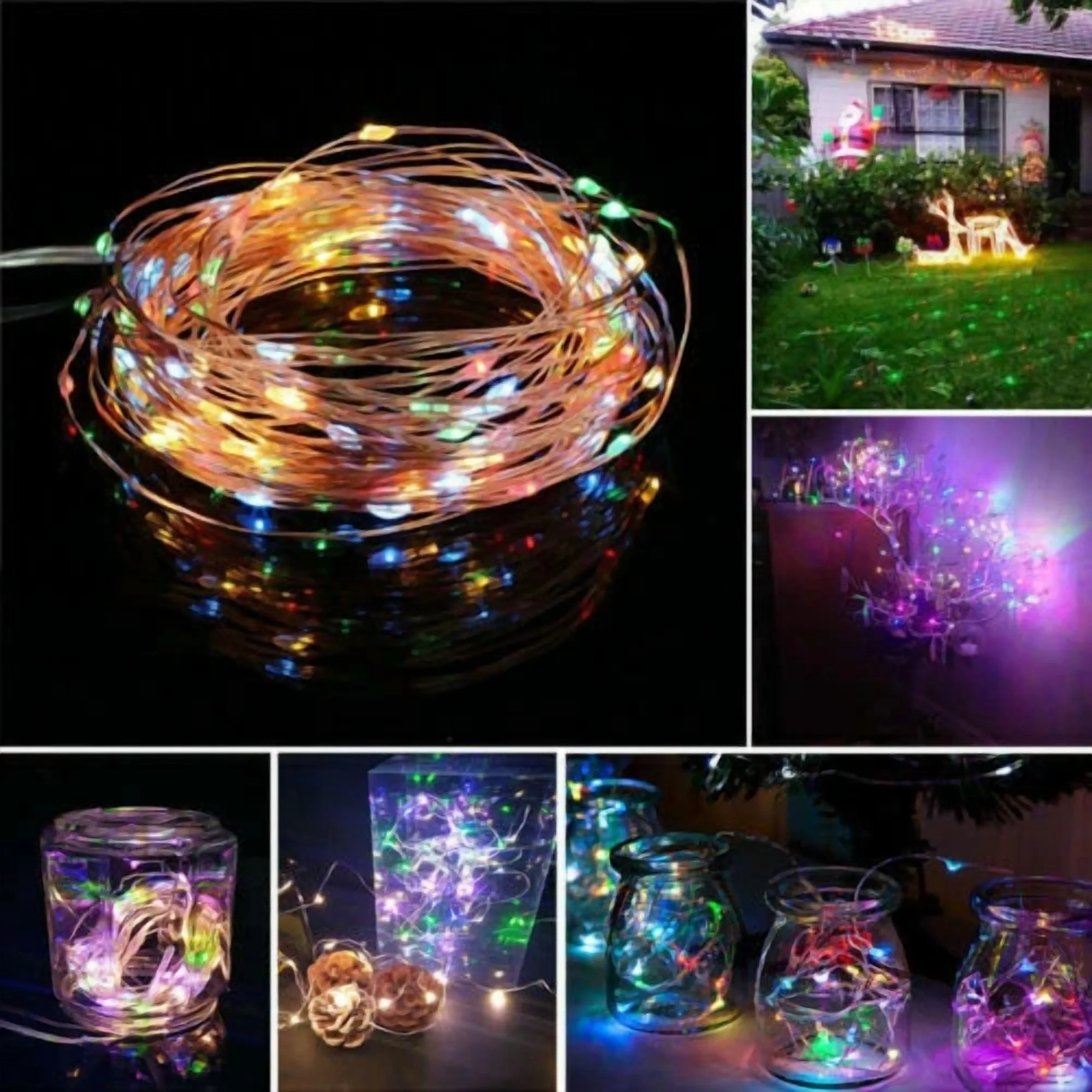 20M Solar Fairy String Light Copper Wire 200 Led Outdoor Waterproof Garden Decor - Image 5