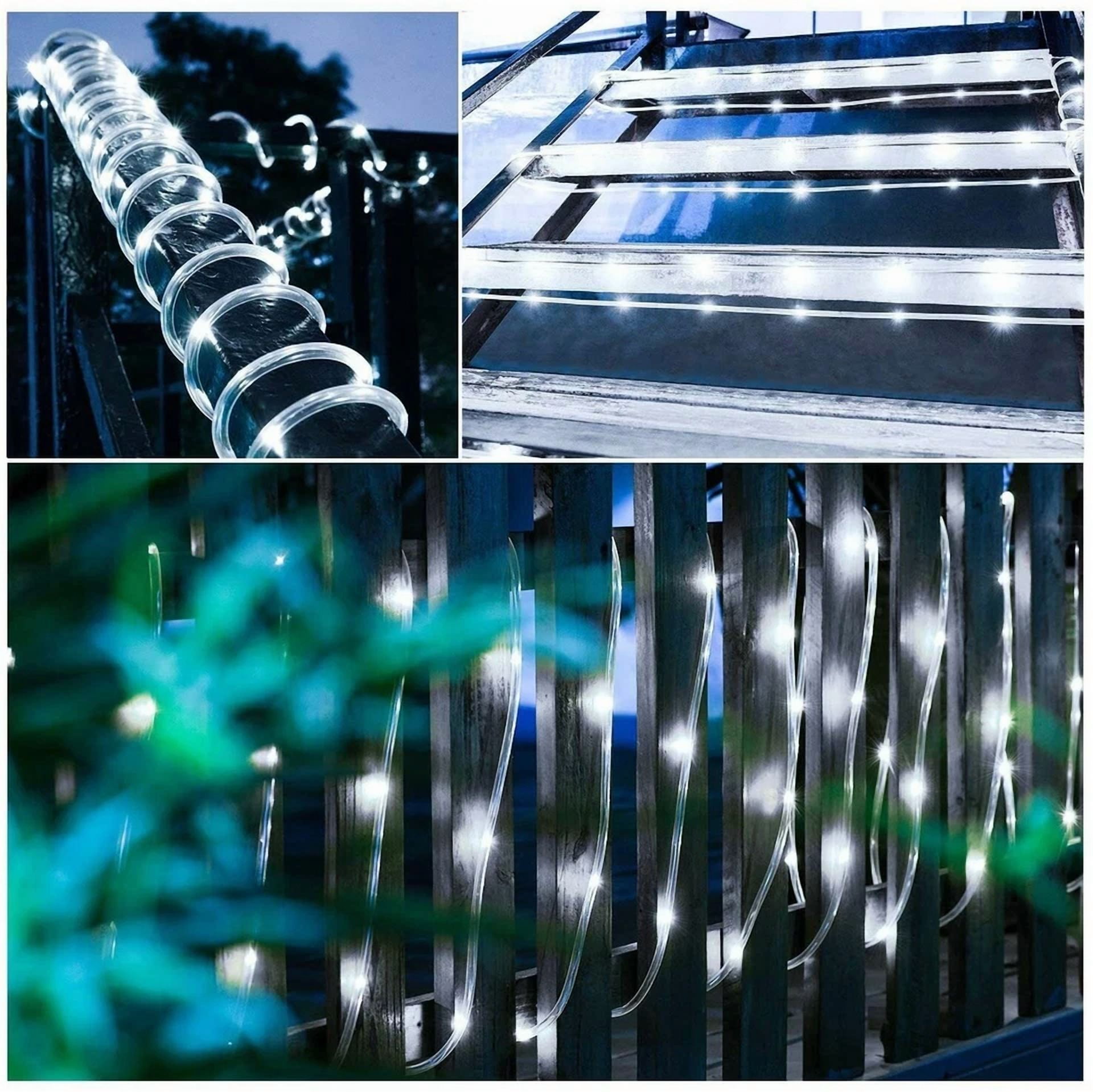 Solar Powered Waterproof 100 Led Fairy Light String Lights Garden Decor For Xmas - Image 4
