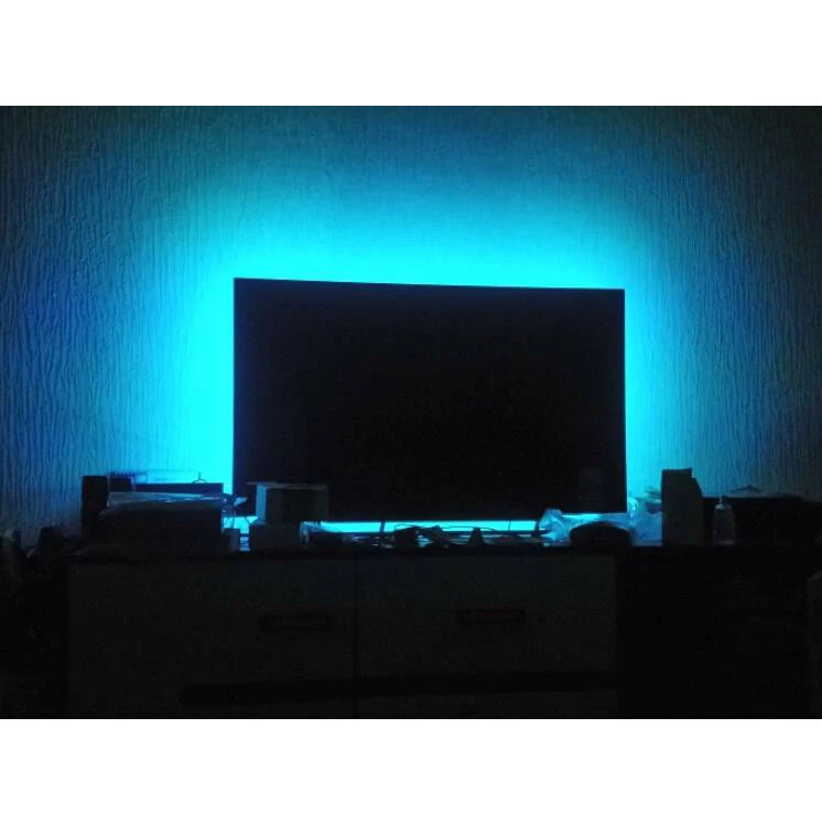 Dc5V Black Pcb 16.4Ft 5M 5050 Smd 150 Led Flexible Strip Lights Party Decor Lamp - Image 2