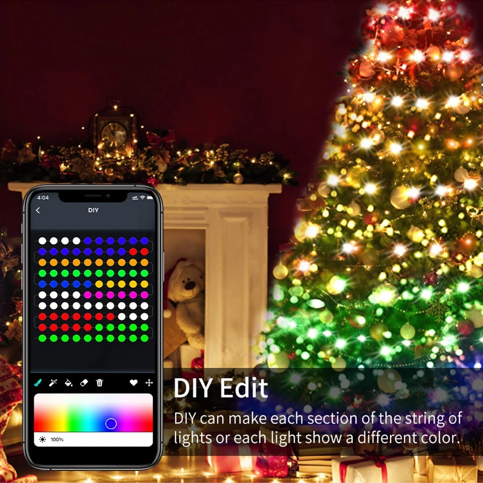 Battery Operated & Usb Powered 5M 50 Led Fairy String Light Xmas Party W/Remote - Image 3