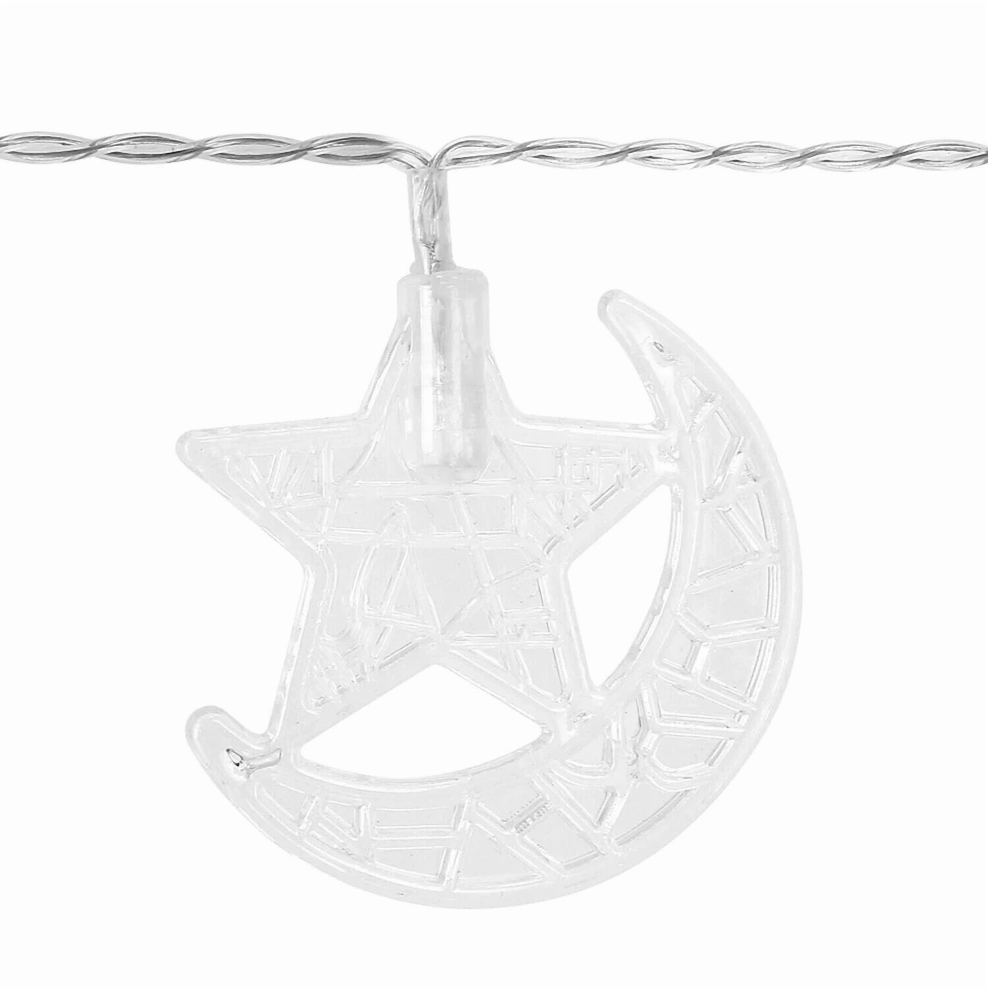 Moon Star String 30 Led 15Ft Warm Lights Fairy Ramadan, Xmas, Wedding Decoration - Image 2