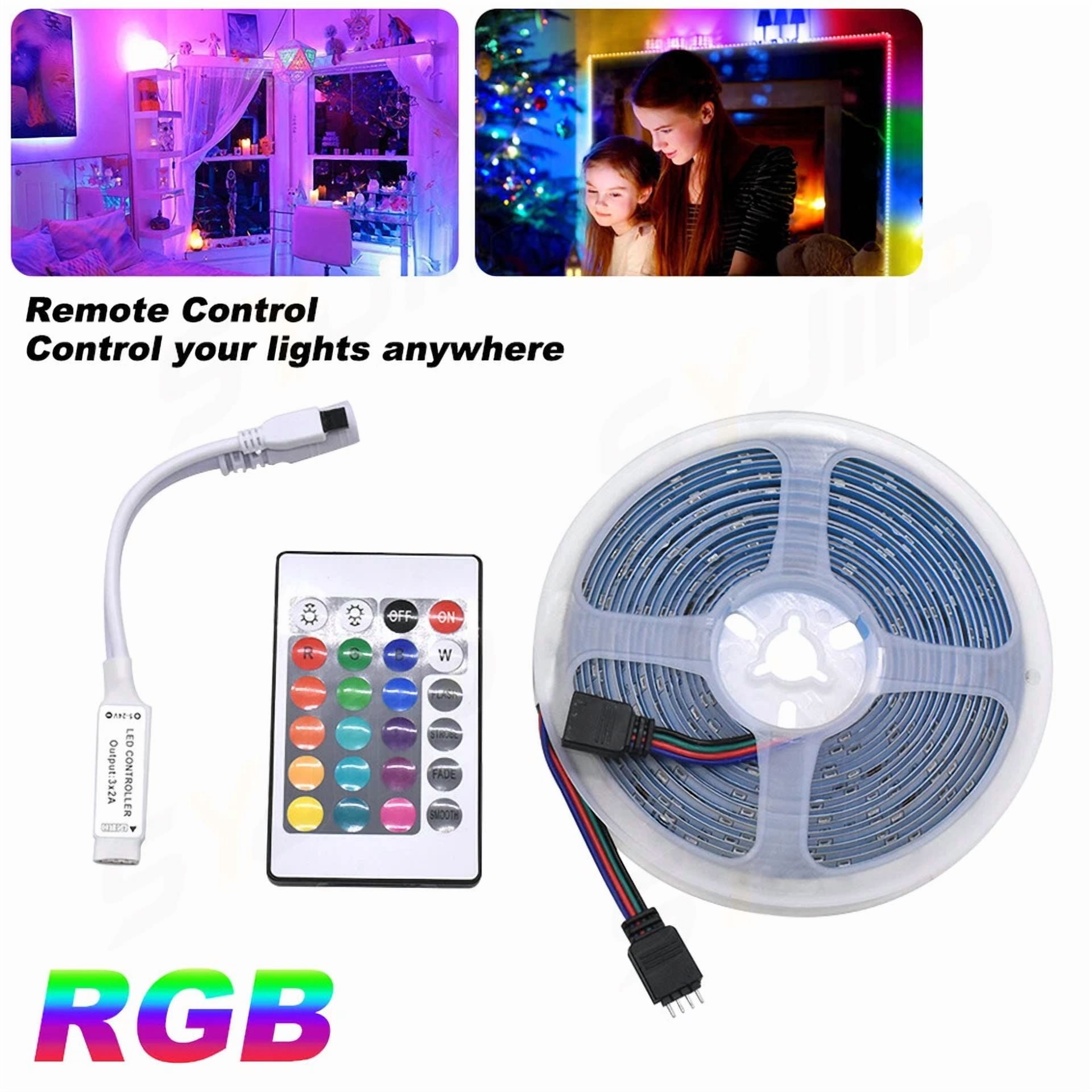 Neon Led Light Glow El Wire String Strip Rope Tube Decor Party Remot Controller - Image 4