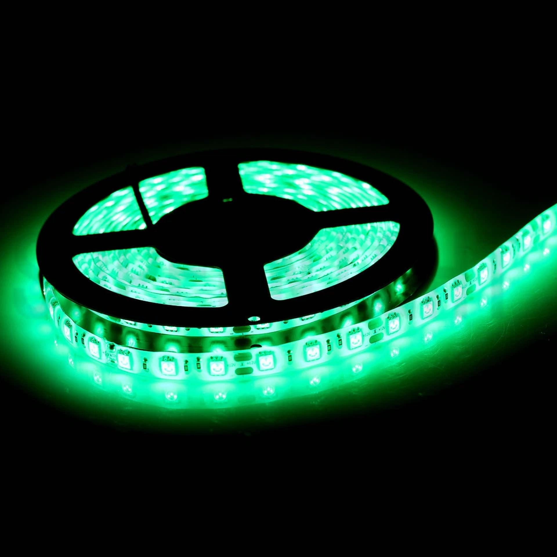 5M Green Led Strip Light Decoration Ribbon Light For Outdoor Room Waterproof 12V - Image 3