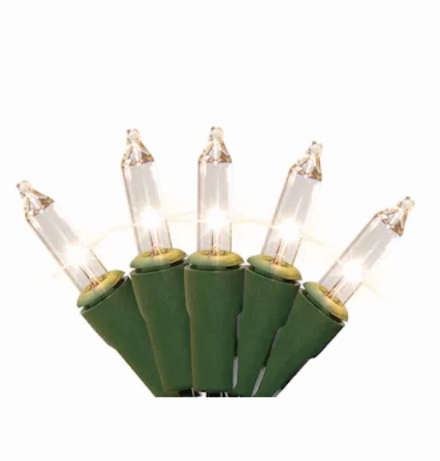 Holiday Living Clear 100-Count Mini String Lights Green Wire Christmas Party - Image 3