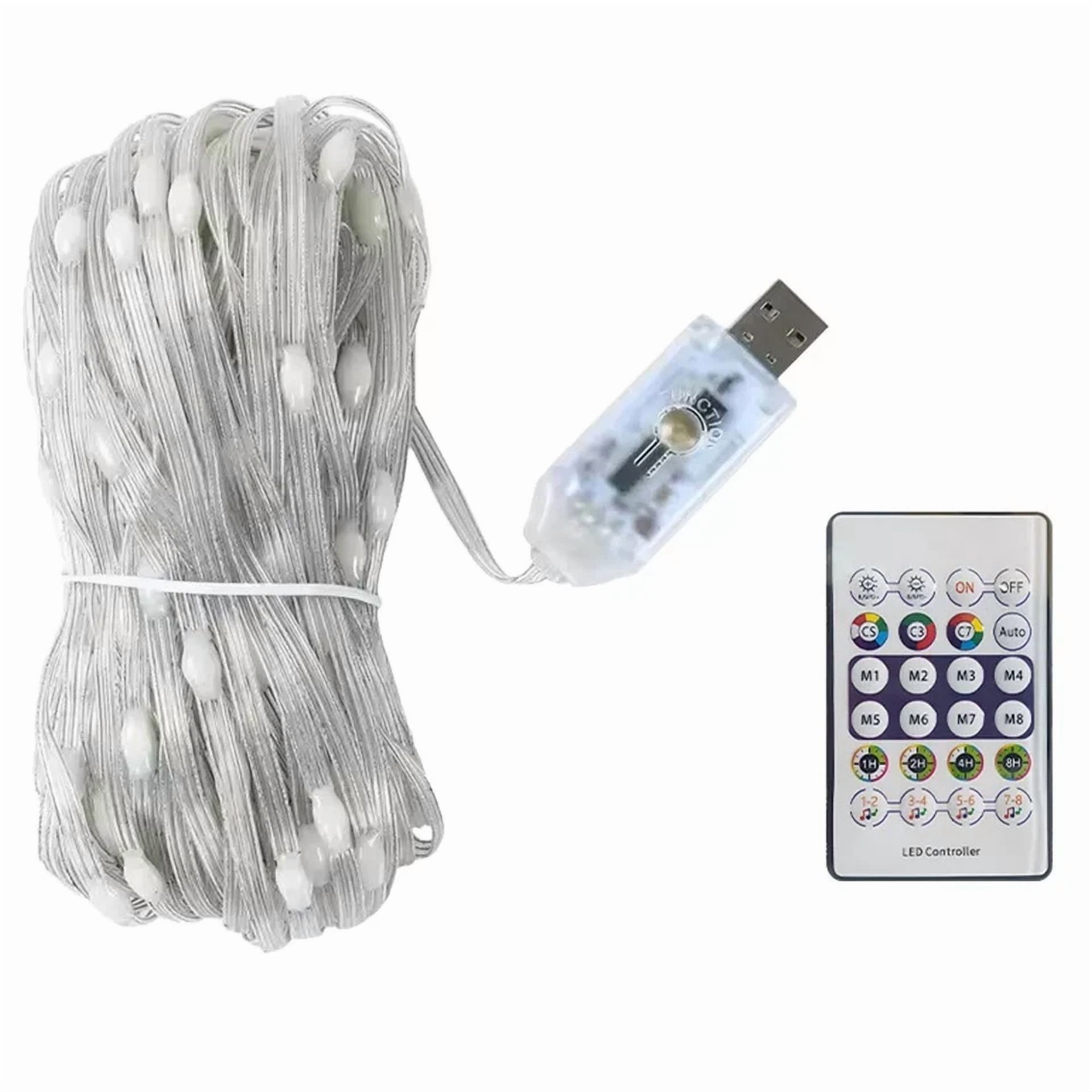 200 Led 65Ft Strip Rope Light Tube String Outdoor Garden Party Decoration Lights - Image 2