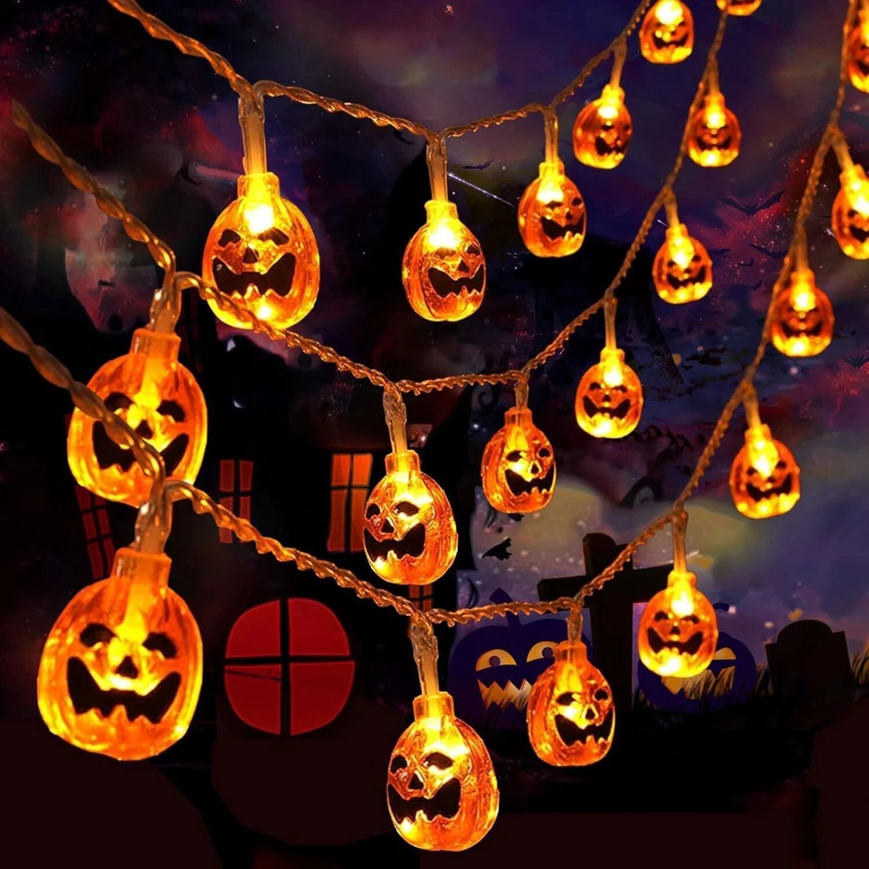 10Ft Halloween 20 Led String Lights Waterproof Outdoor Indoor Fairy Decor - Image 5