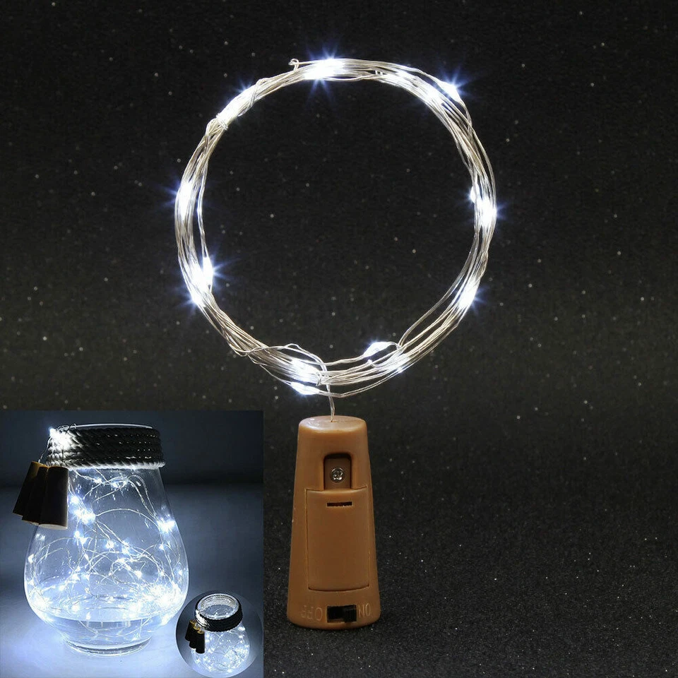 6.6Ft Wine Bottle Fairy String Lights 20 Leds Battery String Light Outdoor Party - Image 6