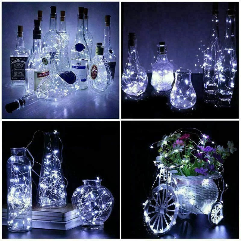 6.6Ft Wine Bottle Fairy String Lights 20 Leds Battery String Light Outdoor Party - Image 3