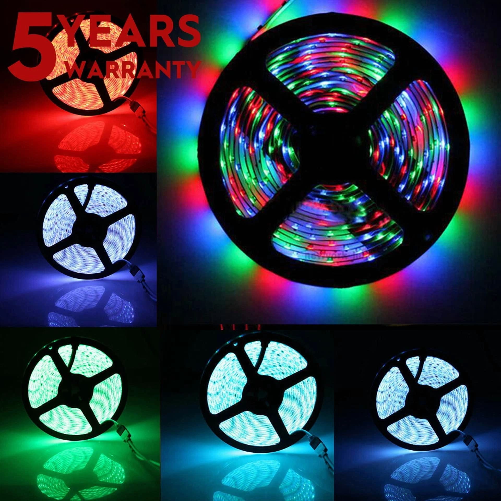 16.4Ft 2835 Super Bright Waterproof Rgb Color Led Strip Light Dc12V 2A W/5M Tape - Image 2