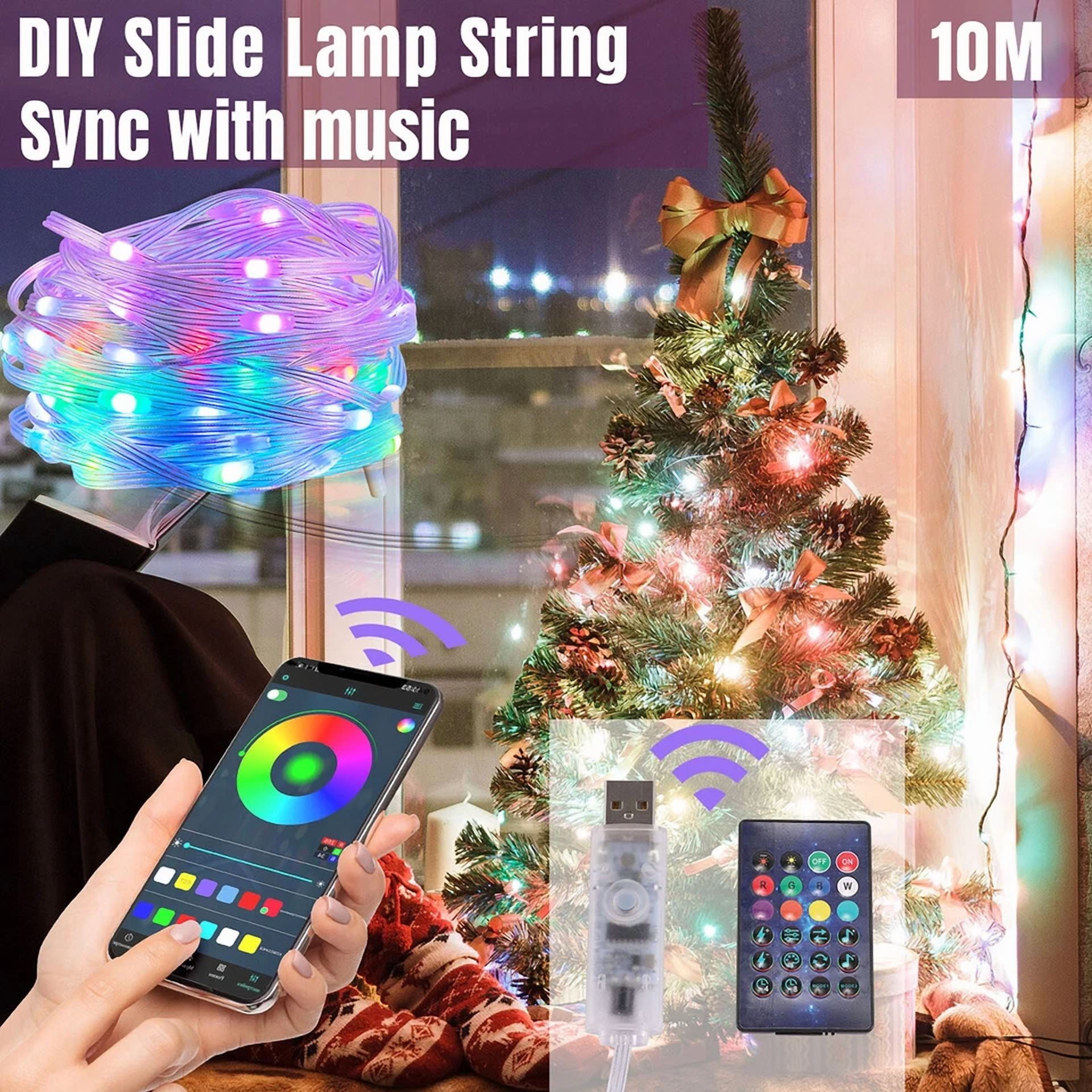 Usb Rope Tube Lights 100 Led 33Ft Strip Waterproof Outdoor Landscape Lighting - Image 3