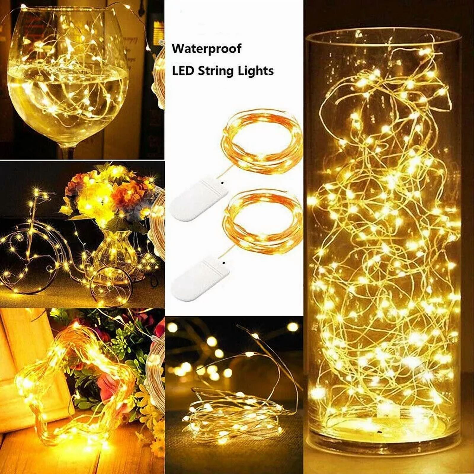 20Pack Fairy String Lights 6.6Ft 20 Leds Battery Operated Copper Wire Xmas Decor - Image 6