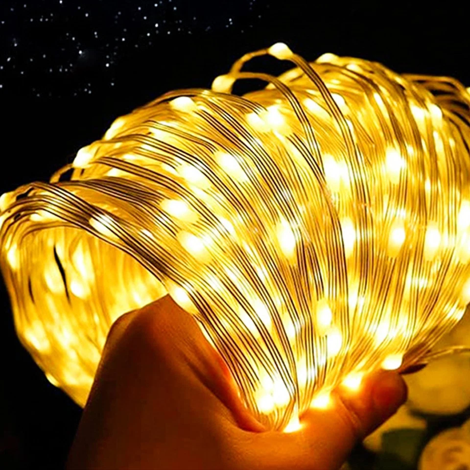 Battery Operated & Usb Powered 5M 50 Led Fairy String Light Xmas Party W/Remote - Image 6