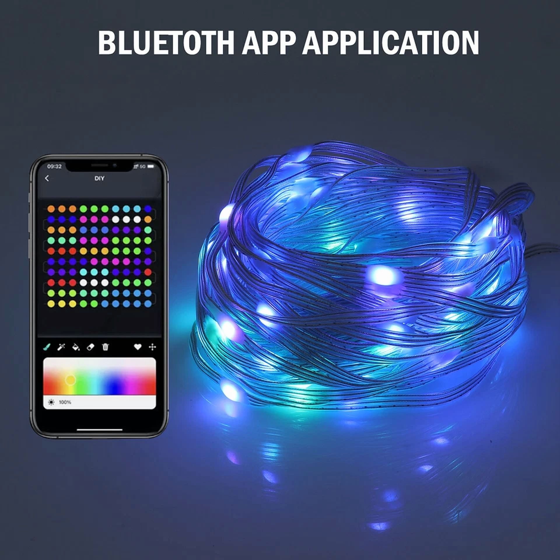 33Ft/10M Waterproof Led Rope Strip Light Multi-Color Outdoor Changing W/ Remote - Image 6