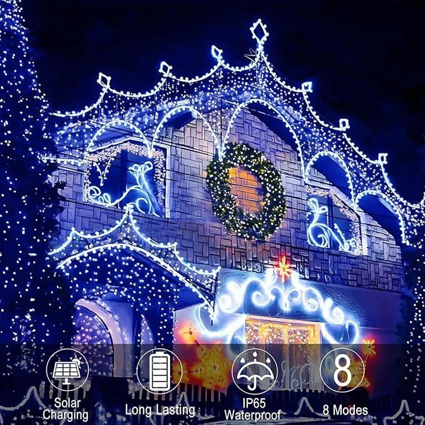 Solar Rope Lights Led - 22Ft 50 Led Fairy Rope Christmas Lights For Garden Patio - Image 6