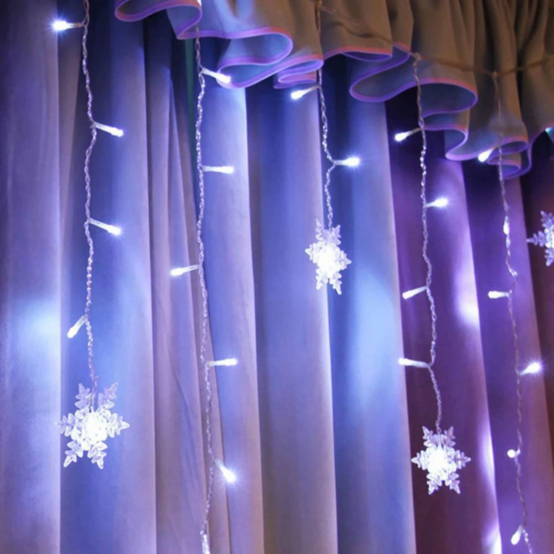 Led Window Snowflake Lights Landscape Lamps Fairy String Lights Xmas Party Decor - Image 5