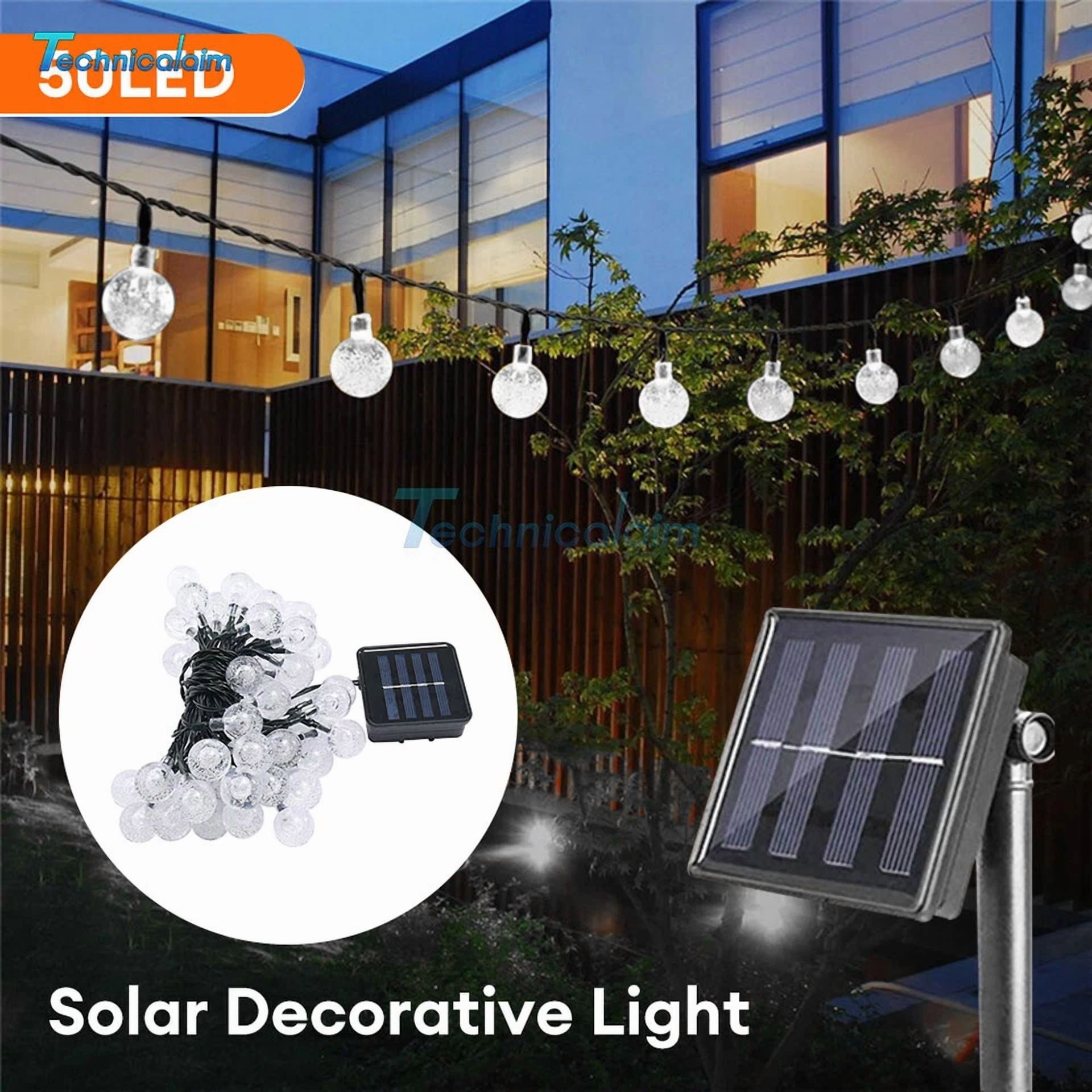 Solar String Lights Outdoor Garden Party Xmas Fairy Wedding Decor Lamp 50Led Us - Image 6