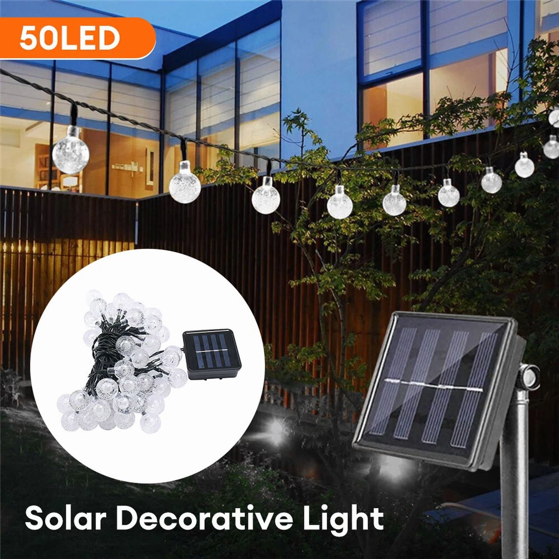 23Ft 50 Led Outdoor Solar Powered String Lights For Patio Yard Porch Party Decor - Image 3