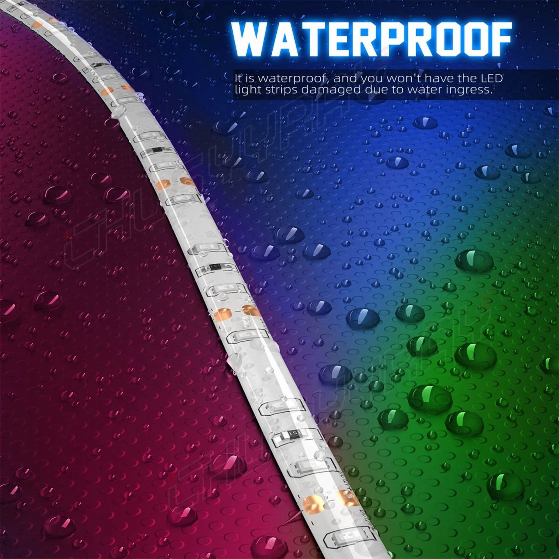 16.4Ft Led Strip Lights 5050 Rgb 7Color Change Remote For Rooms Bar - Image 6