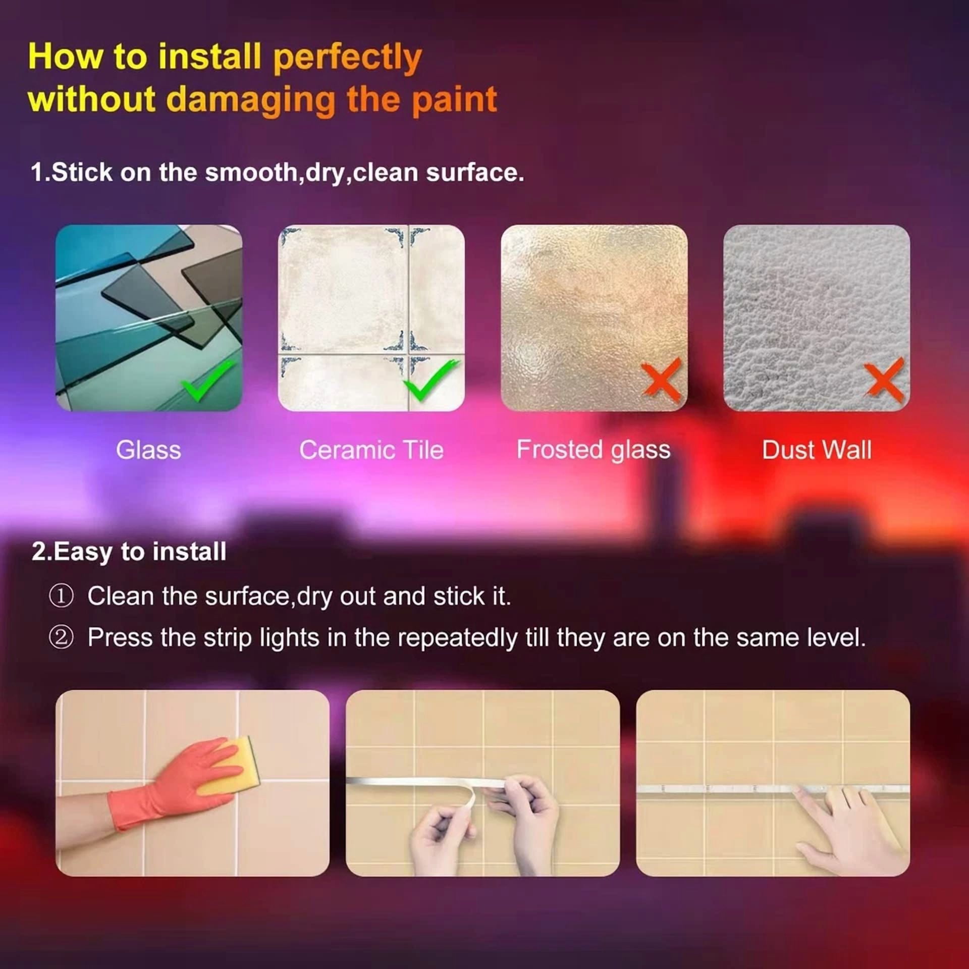 50Ft Multicolor Led Strip Lights Remote Control Rgb For Bedroom Party Home - Image 6