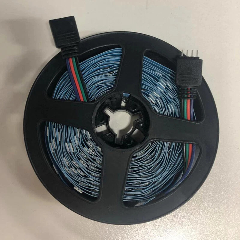 Dc5V Black Pcb 16.4Ft 5M 5050 Smd 150 Led Flexible Strip Lights Party Decor Lamp - Image 5