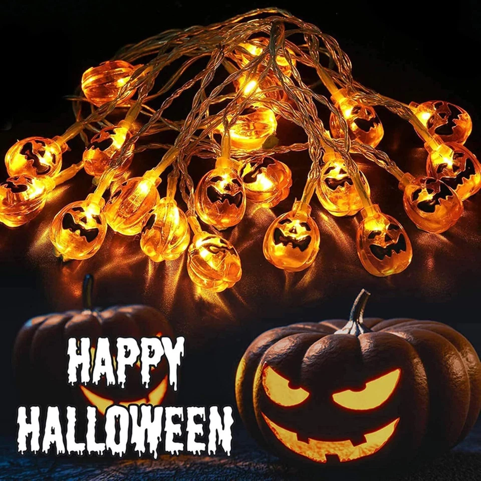10Ft Halloween 20 Led String Lights Waterproof Outdoor Indoor Fairy Decor - Image 2