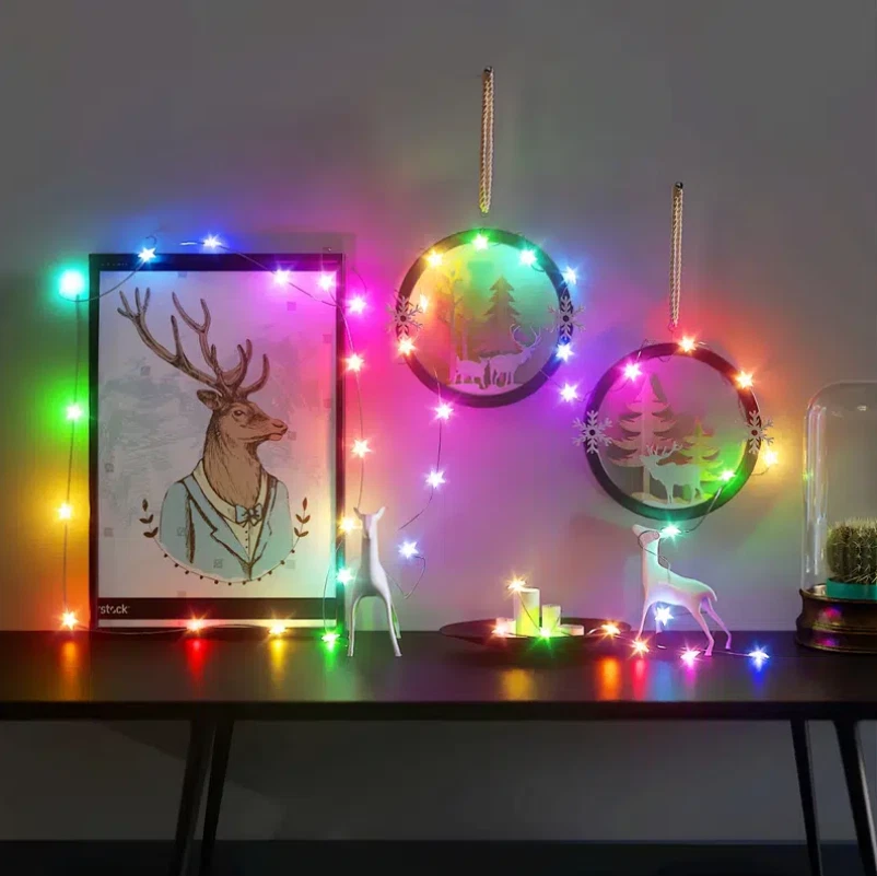 FABLE- 2M Dreamcolor String Lights 20 Stars App/Remote Control Christmas Pendant Rgbic - Image 4