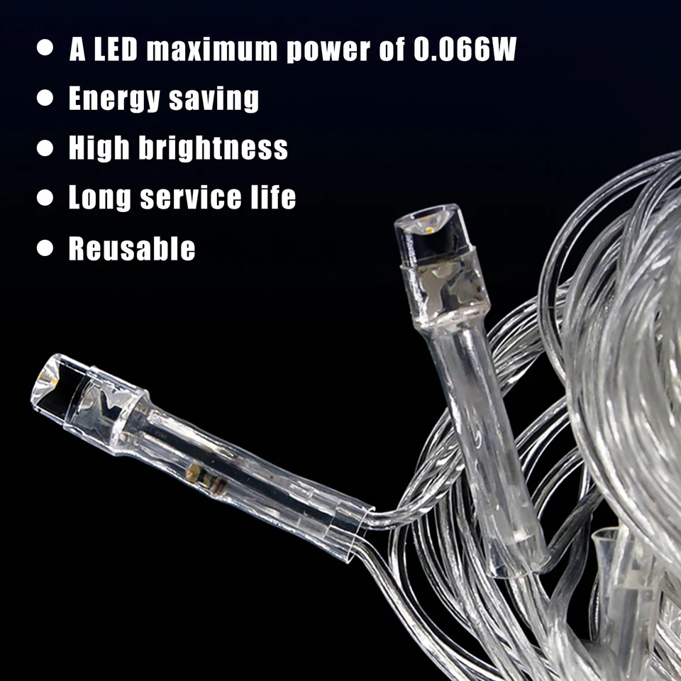 Battery Powered 32Ft Green100 Led Fairy String Lights Xmas Tree Party Halloween - Image 3