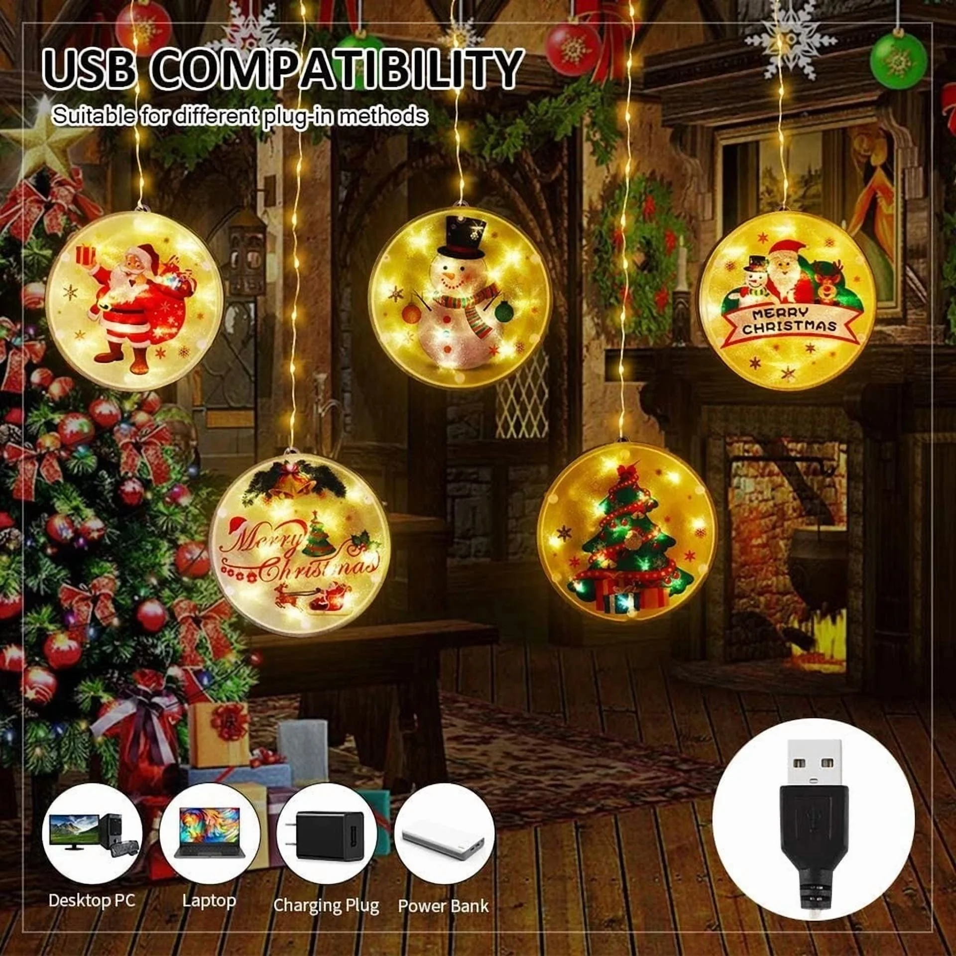 Holiday Decorative Led String Lights - Perfect For Christmas Room Decoration - Image 4