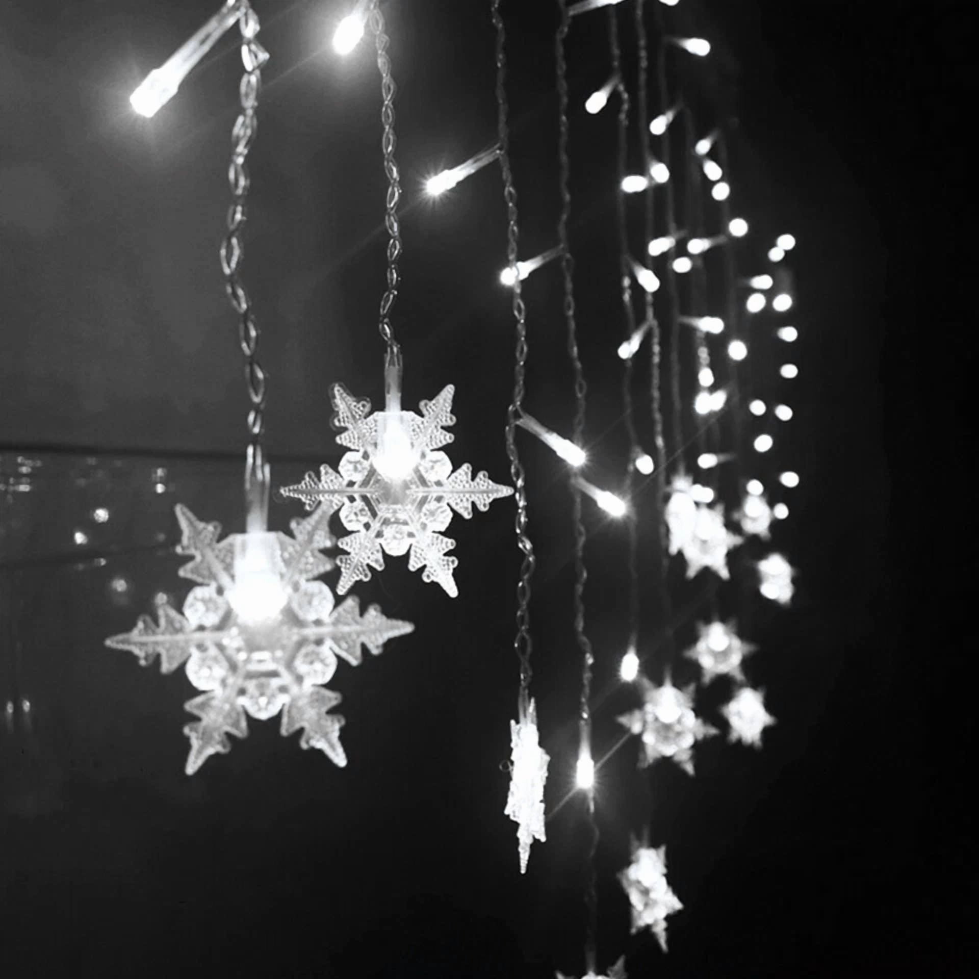 Led Window Snowflake Lights Landscape Lamps Fairy String Lights Xmas Party Decor - Image 6