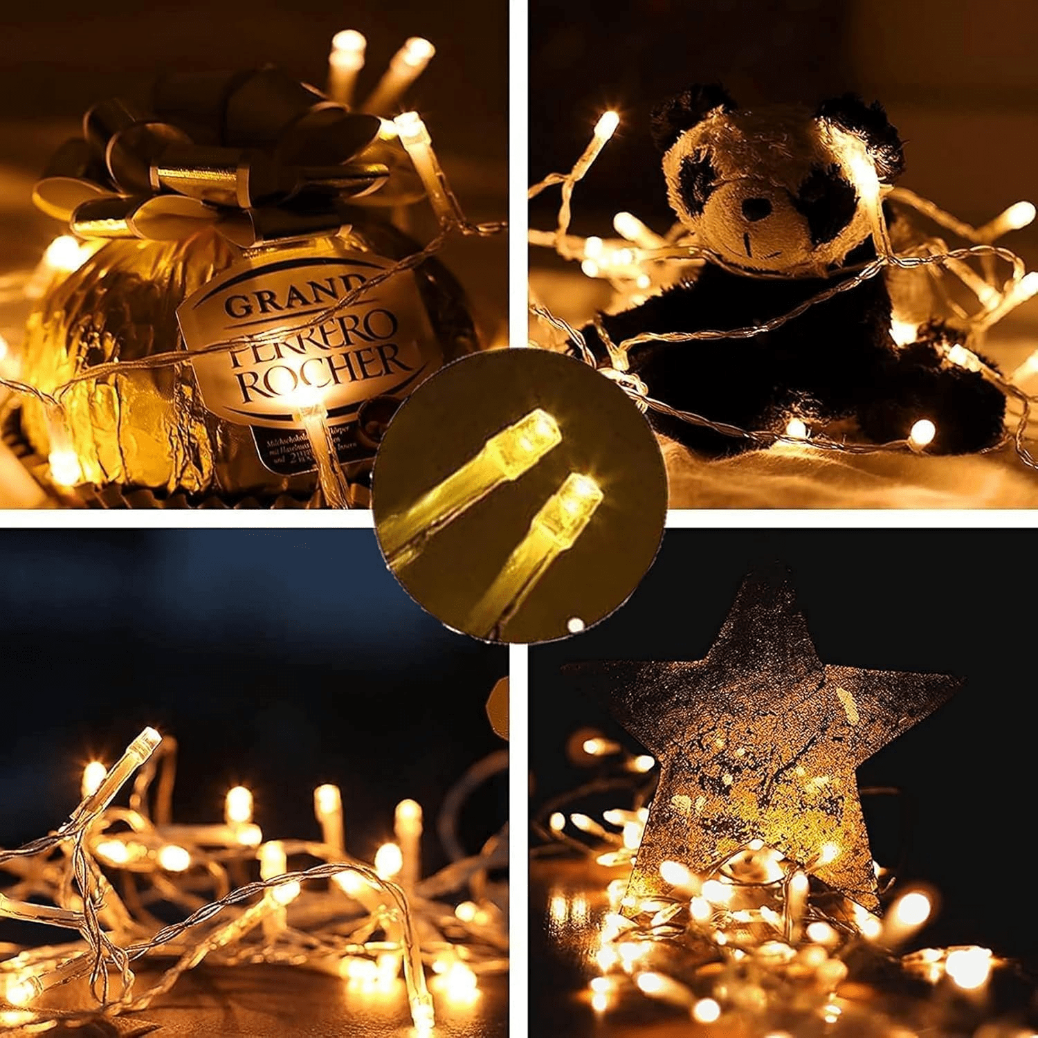 Fairy Lights Waterproof,220LED 82ft Fairy Lights Plug in,String Lights Main Powered with Remote Control,8 Mode Christmas Lights Indoor/Outdoor for Tree Wedding Party Room Decorations(Warm White) - Image 6