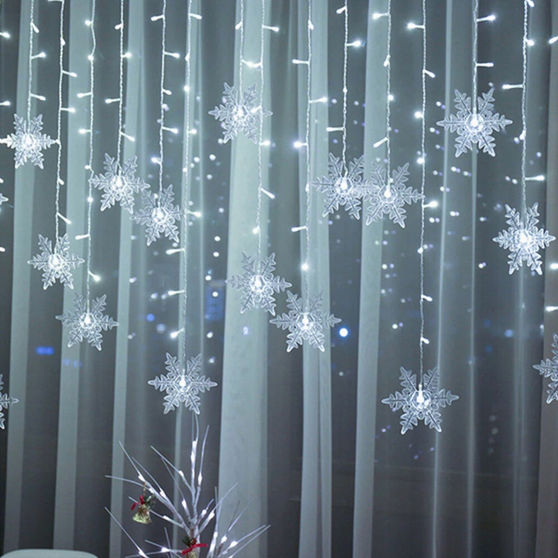 Led Window Snowflake Lights Landscape Lamps Fairy String Lights Xmas Party Decor - Image 4