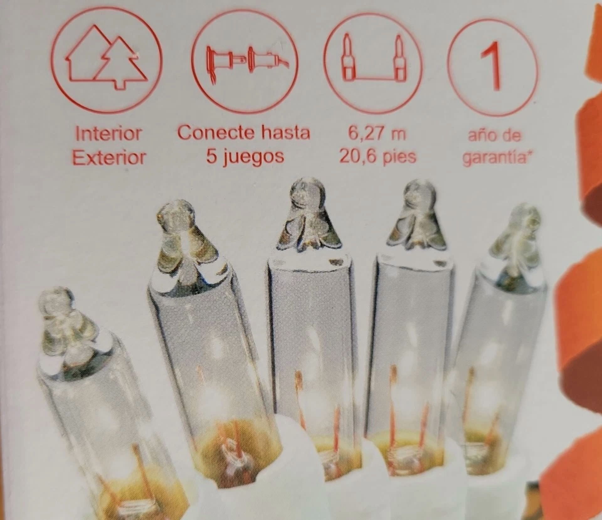 Ge String-A-Long 100-Ct. Clear Incandescent Christmas String Lights White Wire - Image 2