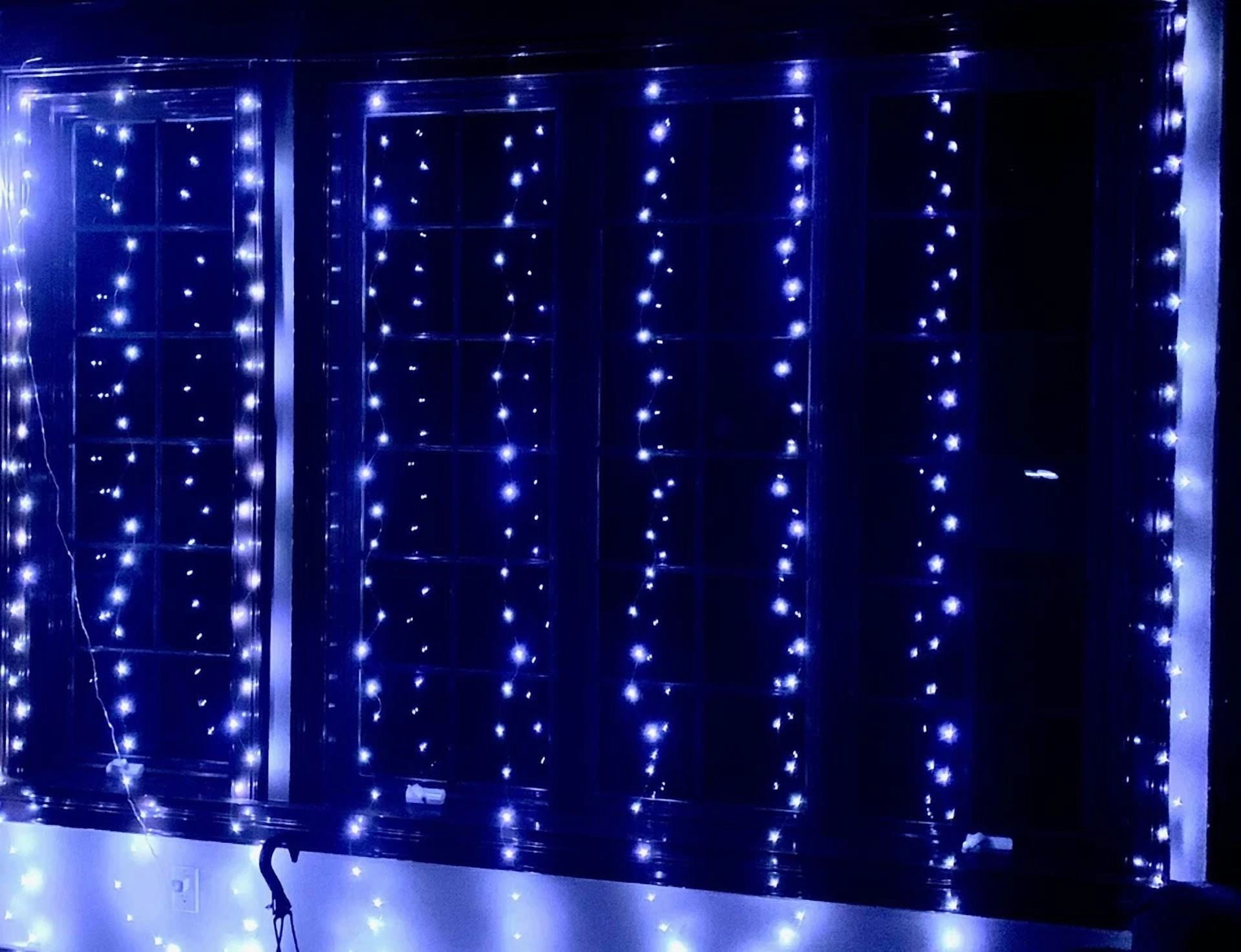 Party Dorm Lights- Fairy Curtain String Usb Led Light Set-300 Led Lights 8 Modes - Image 6