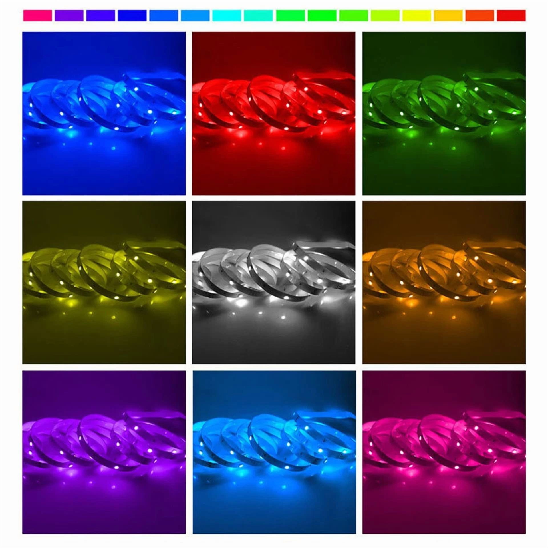 16.4Ft Rgb Led Remote Control Multicolor Tape Light Strip For Room Bar Desk - Image 5