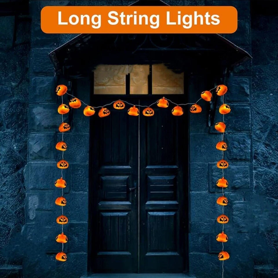 10Ft Halloween 20 Led String Lights Waterproof Outdoor Indoor Fairy Decor - Image 6