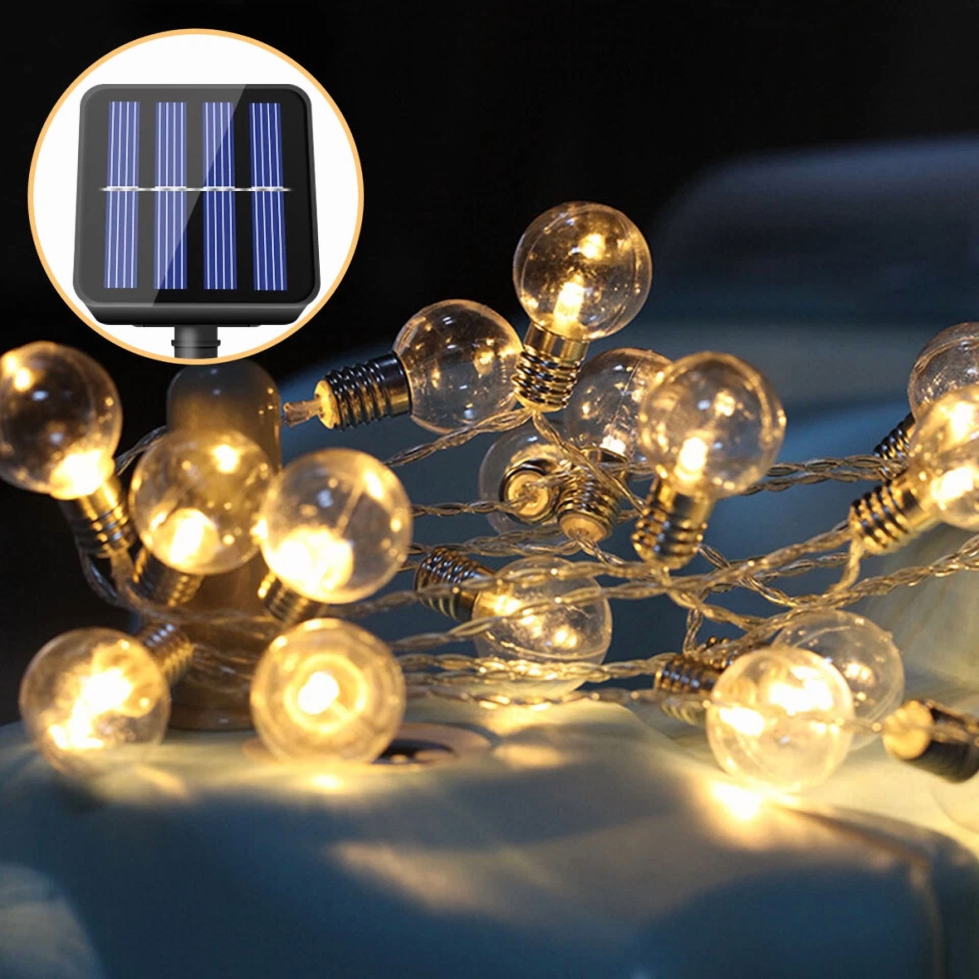 Solar Powered 21Ft 30Led String Lights Garden Wedding Party Decor Waterproof - Image 5