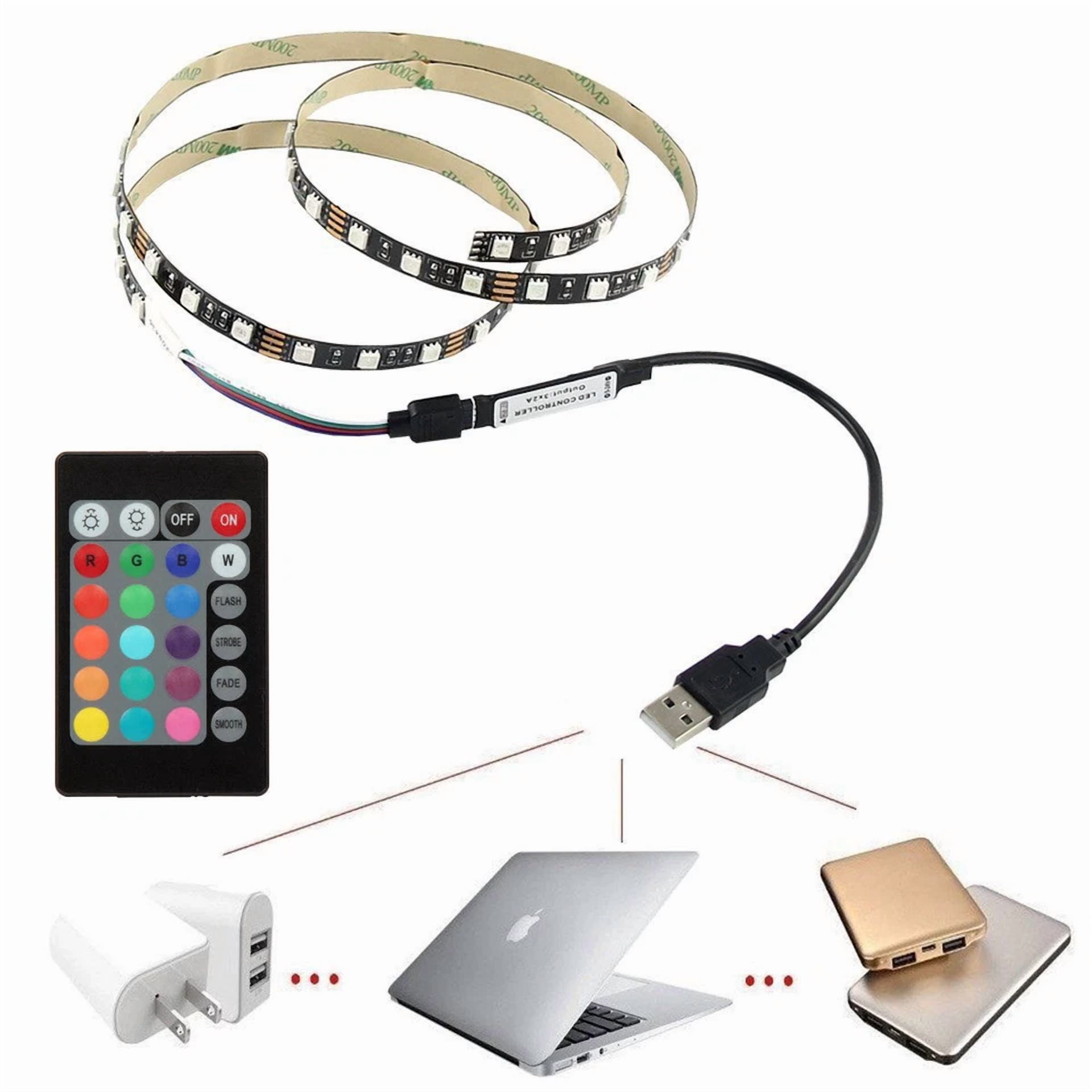 Usb Powered Computer Tv Backlight Kit Rgb 5050 Led Light Strip Colour Change - Image 2