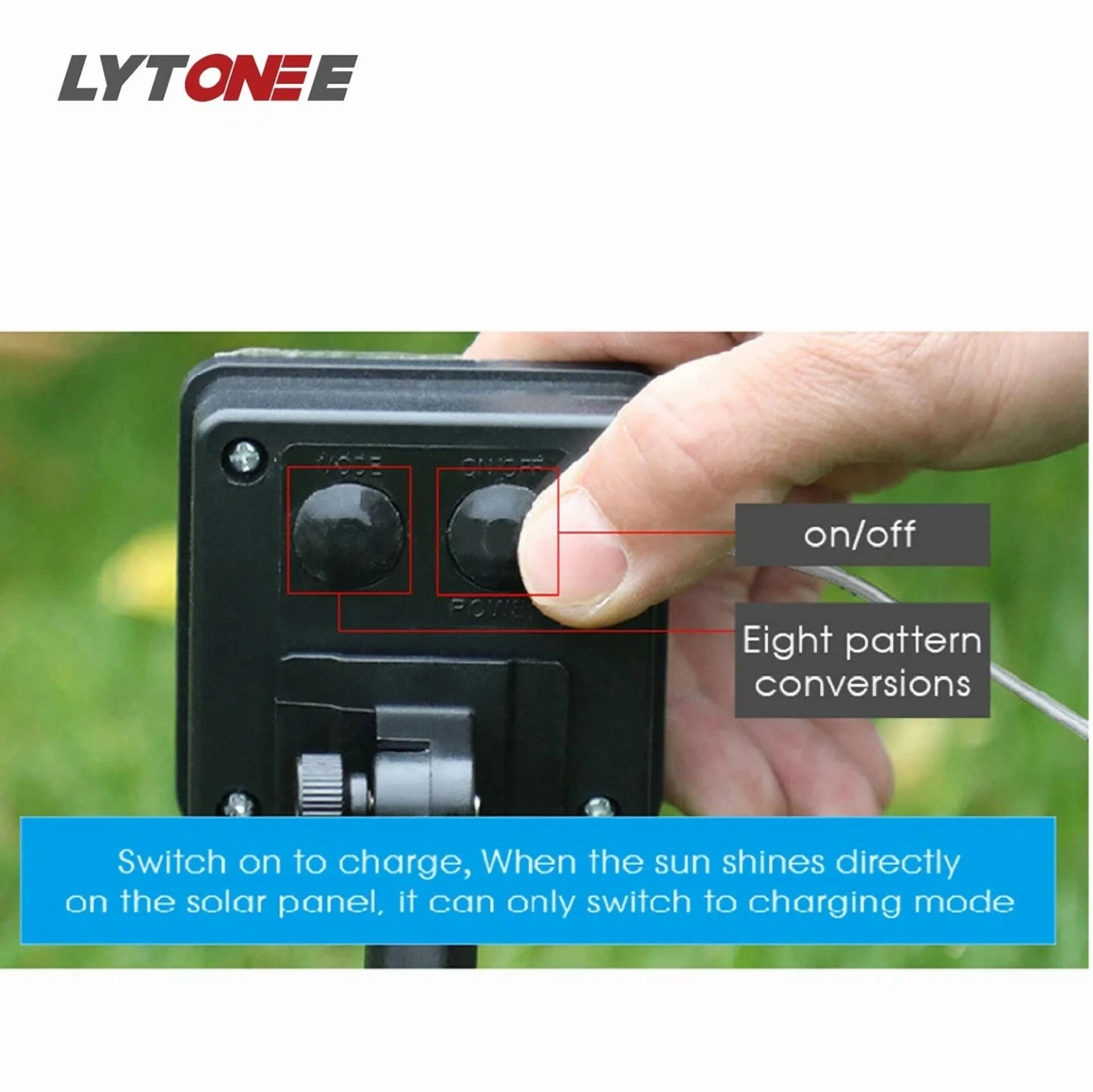 33Ft 100Led Solar Fairy Waterproof String Light Copper Wire Outdoor Garden Decor - Image 6