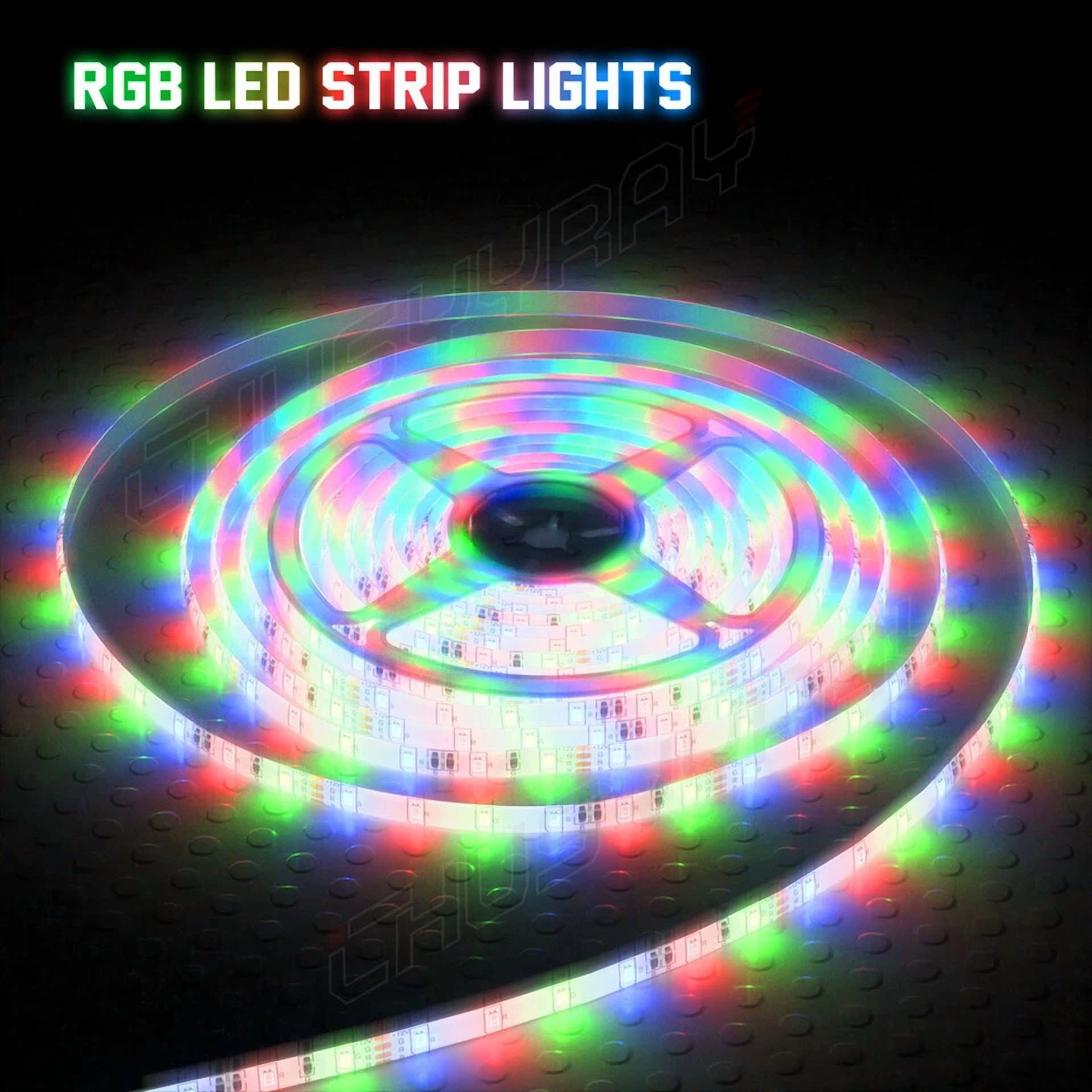 16.4Ft Led Strip Lights 5050 Rgb 7Color Change Remote For Rooms Bar - Image 4