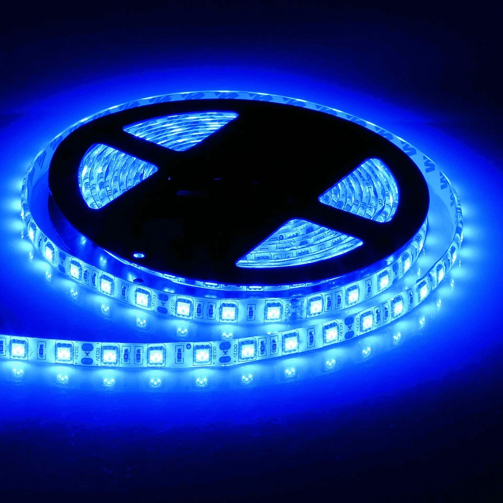16.4Ft Blue Led Strip Light 300 Leds Dimmable Flexible Waterproof Ribbon Light - Image 5