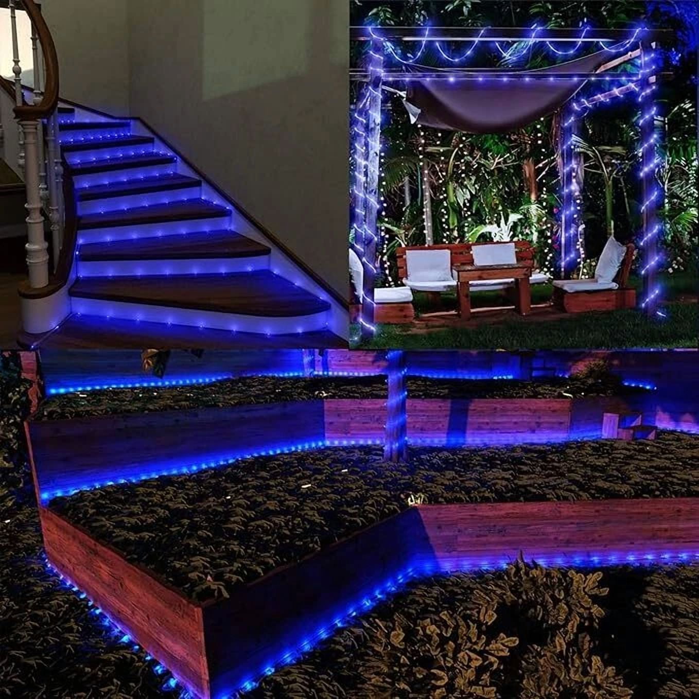 Solar Rope Lights Led - 22Ft 50 Led Fairy Rope Christmas Lights For Garden Patio - Image 3