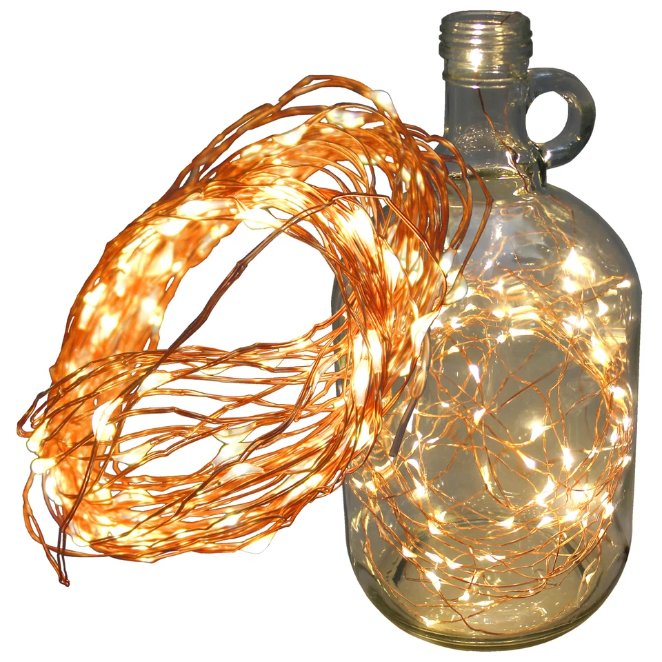 Free Ship ~ 100 Warm White Led 10M Copper Wire Led String Fairy Light New - Image 3