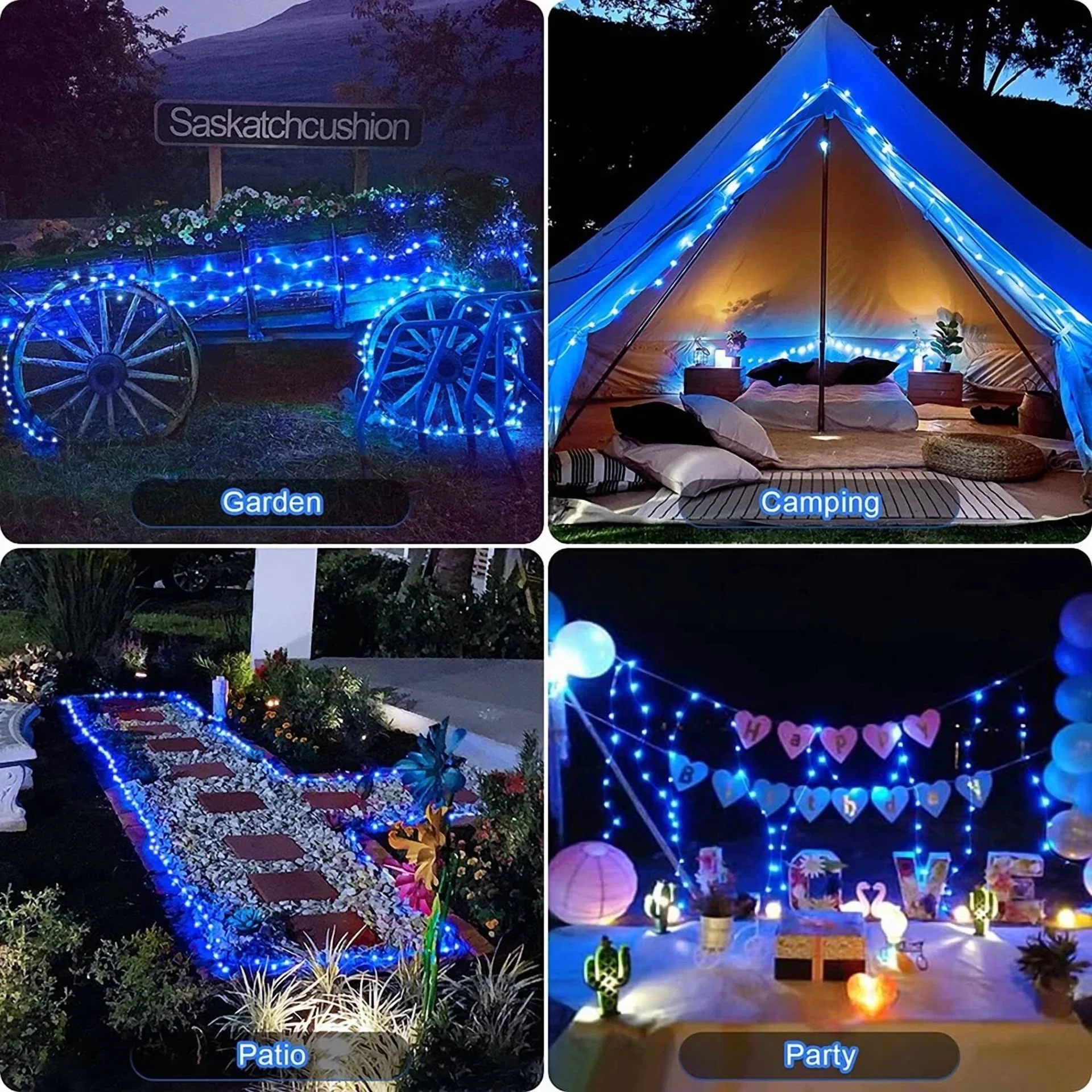 Outdoor Waterproof Copper Wire Solar String Lights Led Garden Xmas Party Decor - Image 4