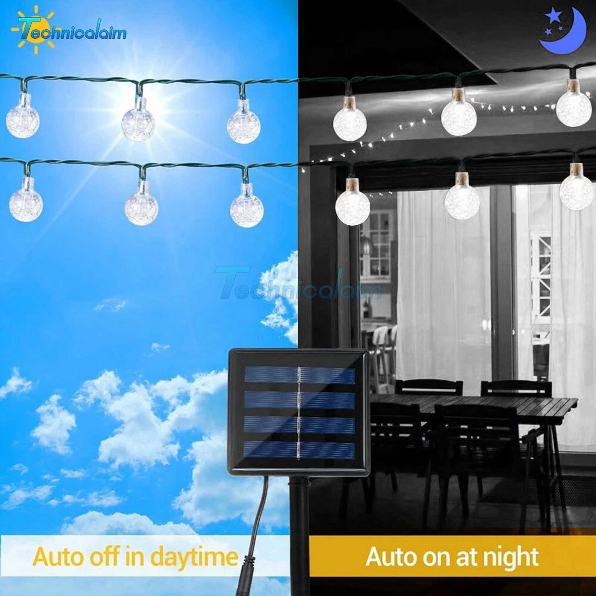 Solar String Lights Outdoor Garden Party Xmas Fairy Wedding Decor Lamp 50Led Us - Image 4