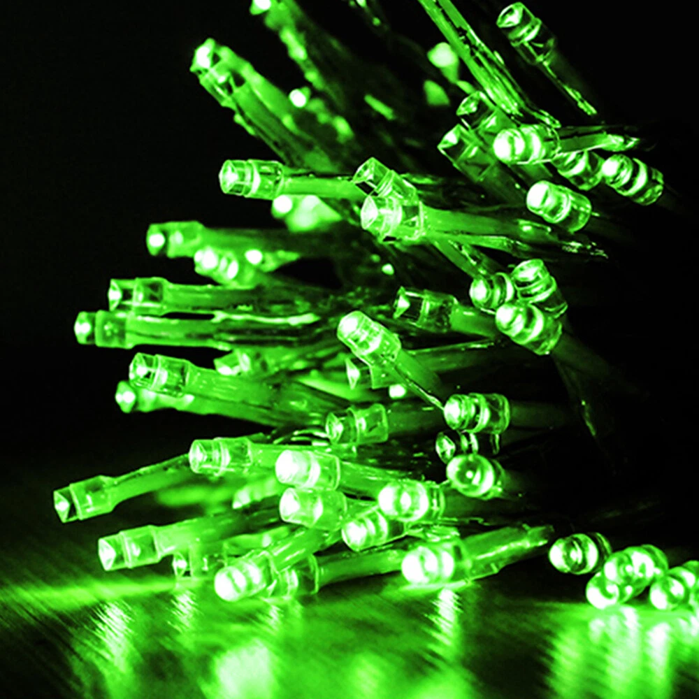 Battery Powered 32Ft Green100 Led Fairy String Lights Xmas Tree Party Halloween