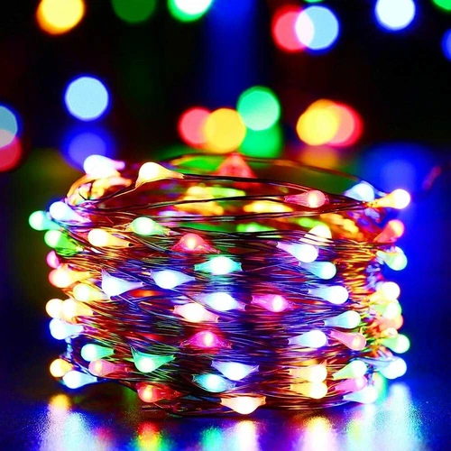 Copper Wire Solar Fairy Lights 8 Modes Waterproof For Christmas Party Decor