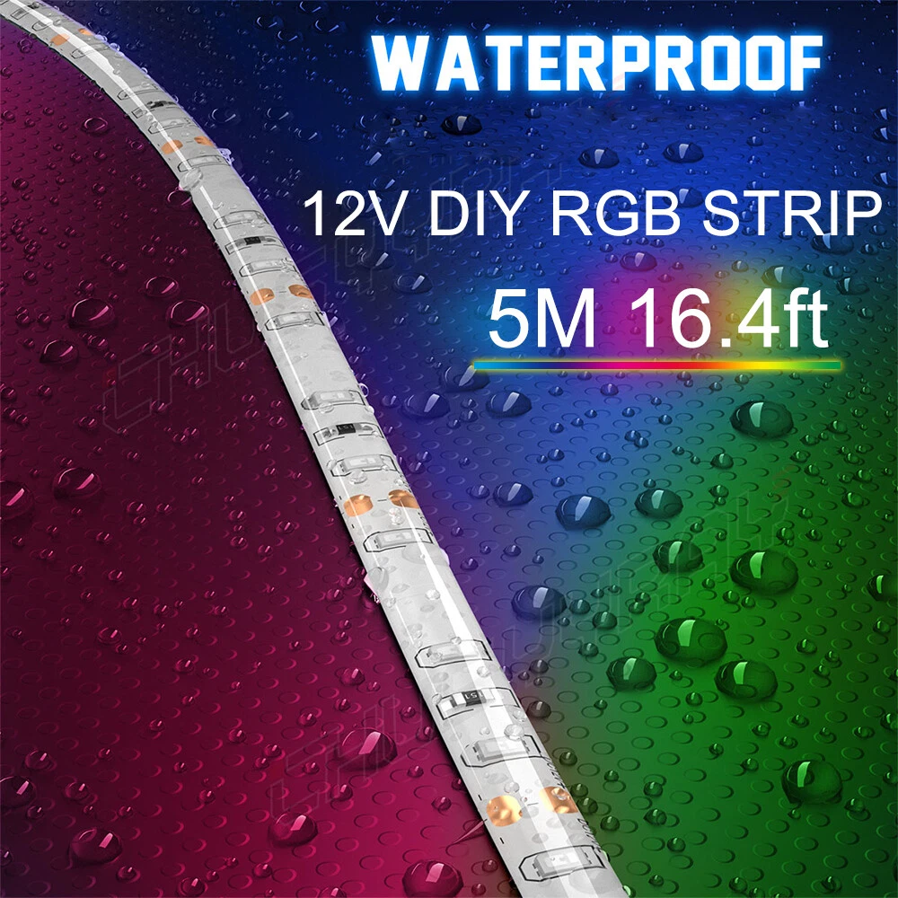 Led Strip Lights 5M Rgb 5050 Color Changing Tape Cabinet Kitchen Tv Lighting