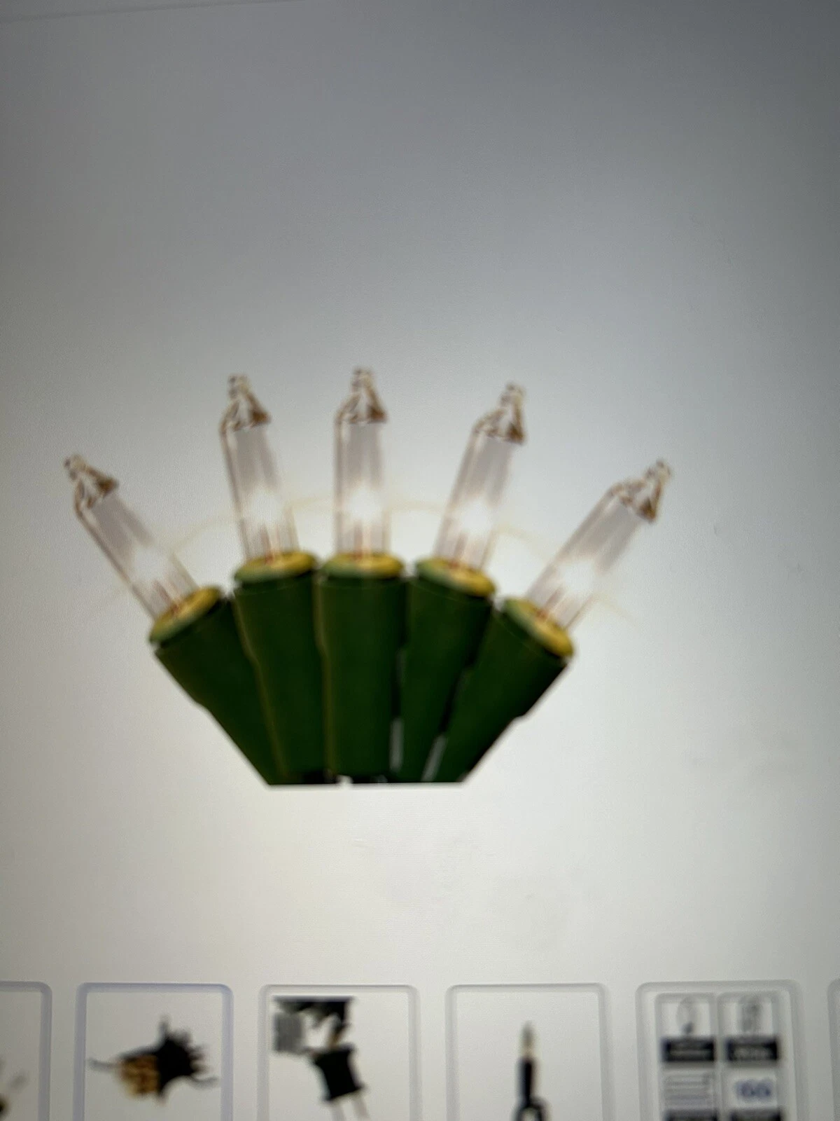 New 100 Count Clear Mini String Lights Green Wire Christmas Tree Porch Balcony